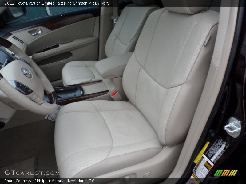 Sizzling Crimson Mica / Ivory 2012 Toyota Avalon Limited