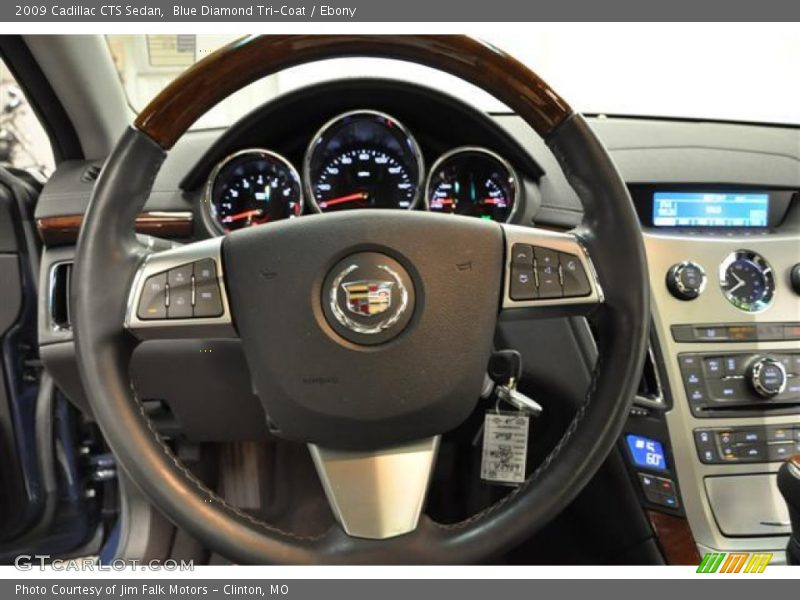 Blue Diamond Tri-Coat / Ebony 2009 Cadillac CTS Sedan