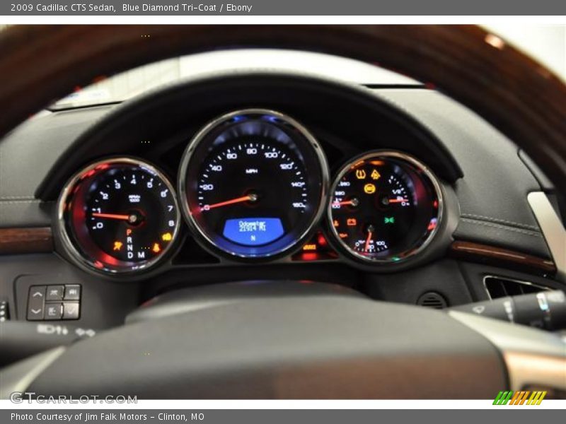 Blue Diamond Tri-Coat / Ebony 2009 Cadillac CTS Sedan