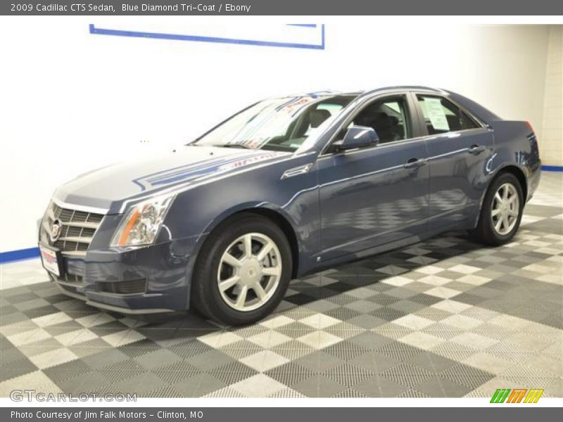 Blue Diamond Tri-Coat / Ebony 2009 Cadillac CTS Sedan