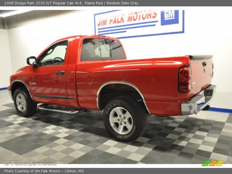 Flame Red / Medium Slate Gray 2008 Dodge Ram 1500 SLT Regular Cab 4x4