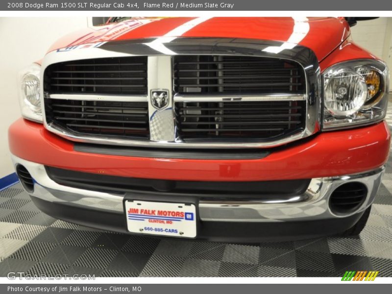 Flame Red / Medium Slate Gray 2008 Dodge Ram 1500 SLT Regular Cab 4x4