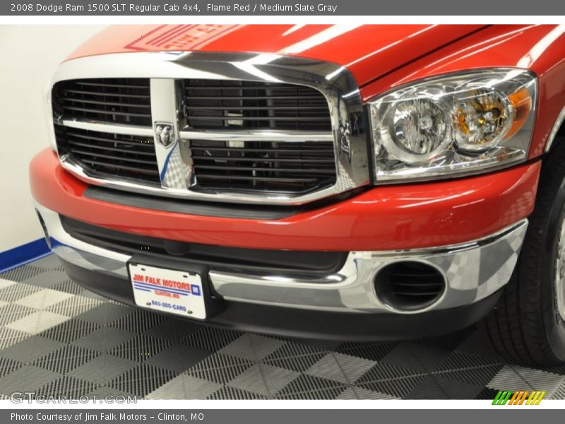 Flame Red / Medium Slate Gray 2008 Dodge Ram 1500 SLT Regular Cab 4x4