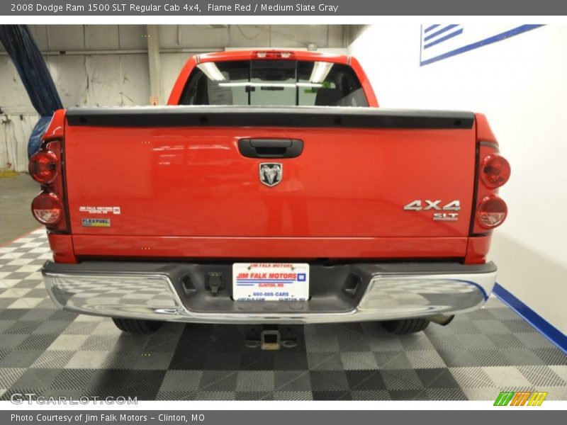 Flame Red / Medium Slate Gray 2008 Dodge Ram 1500 SLT Regular Cab 4x4