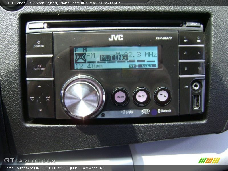 North Shore Blue Pearl / Gray Fabric 2011 Honda CR-Z Sport Hybrid