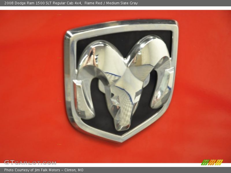 Flame Red / Medium Slate Gray 2008 Dodge Ram 1500 SLT Regular Cab 4x4