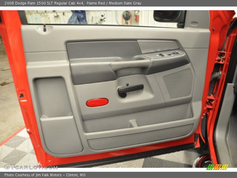 Flame Red / Medium Slate Gray 2008 Dodge Ram 1500 SLT Regular Cab 4x4