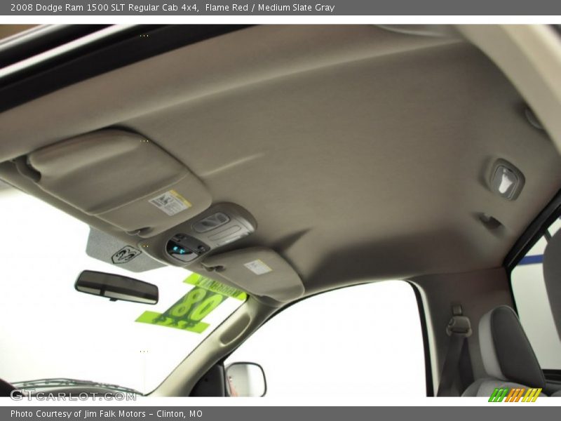 Flame Red / Medium Slate Gray 2008 Dodge Ram 1500 SLT Regular Cab 4x4