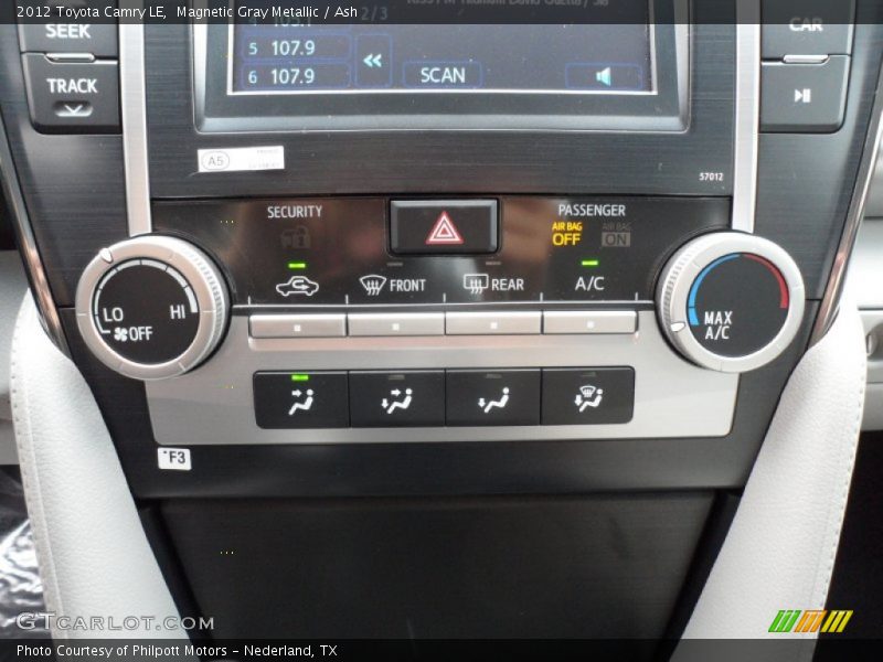 Magnetic Gray Metallic / Ash 2012 Toyota Camry LE