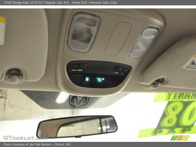 Flame Red / Medium Slate Gray 2008 Dodge Ram 1500 SLT Regular Cab 4x4