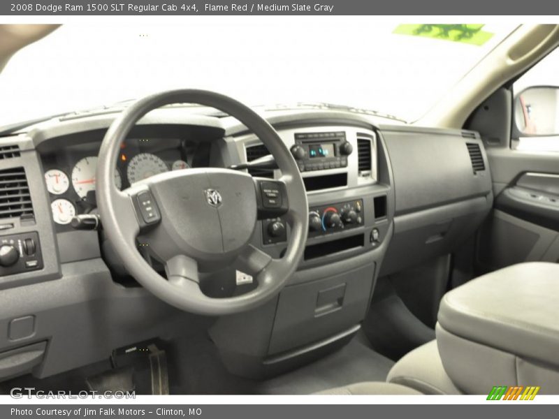 Flame Red / Medium Slate Gray 2008 Dodge Ram 1500 SLT Regular Cab 4x4