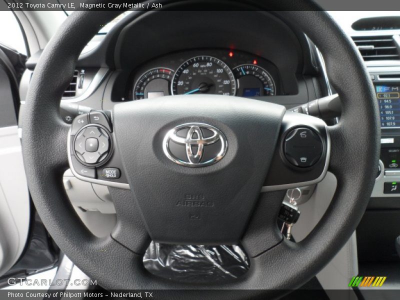 Magnetic Gray Metallic / Ash 2012 Toyota Camry LE