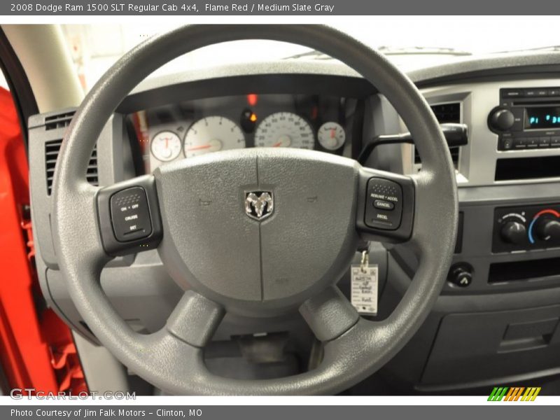 Flame Red / Medium Slate Gray 2008 Dodge Ram 1500 SLT Regular Cab 4x4