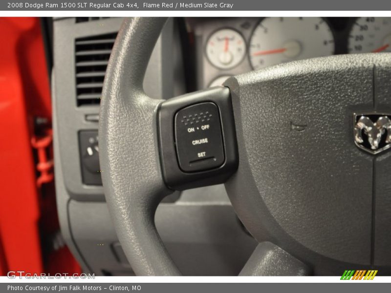 Flame Red / Medium Slate Gray 2008 Dodge Ram 1500 SLT Regular Cab 4x4