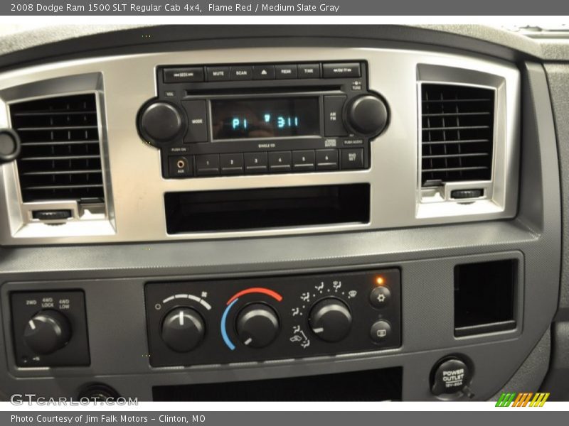 Flame Red / Medium Slate Gray 2008 Dodge Ram 1500 SLT Regular Cab 4x4
