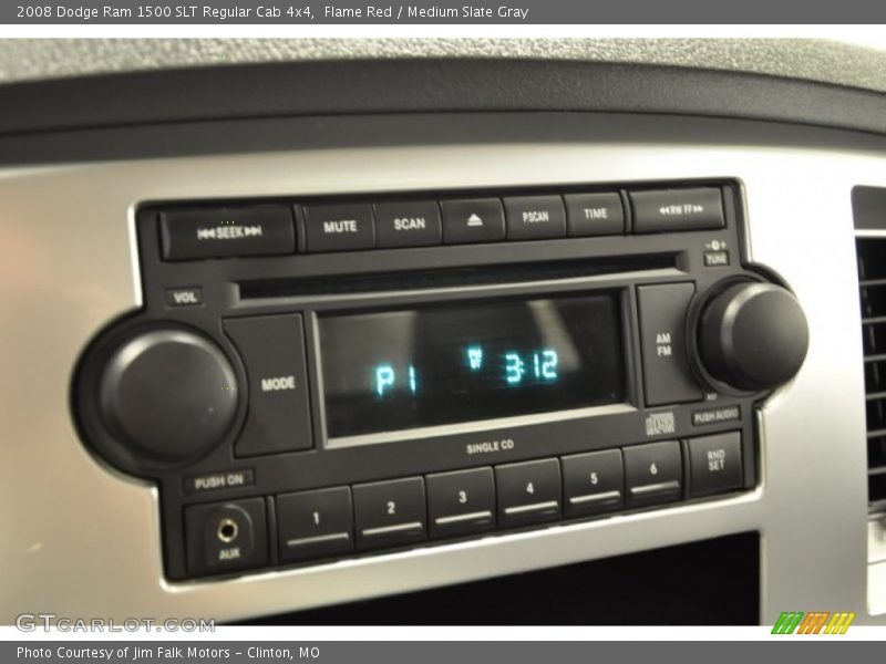 Flame Red / Medium Slate Gray 2008 Dodge Ram 1500 SLT Regular Cab 4x4