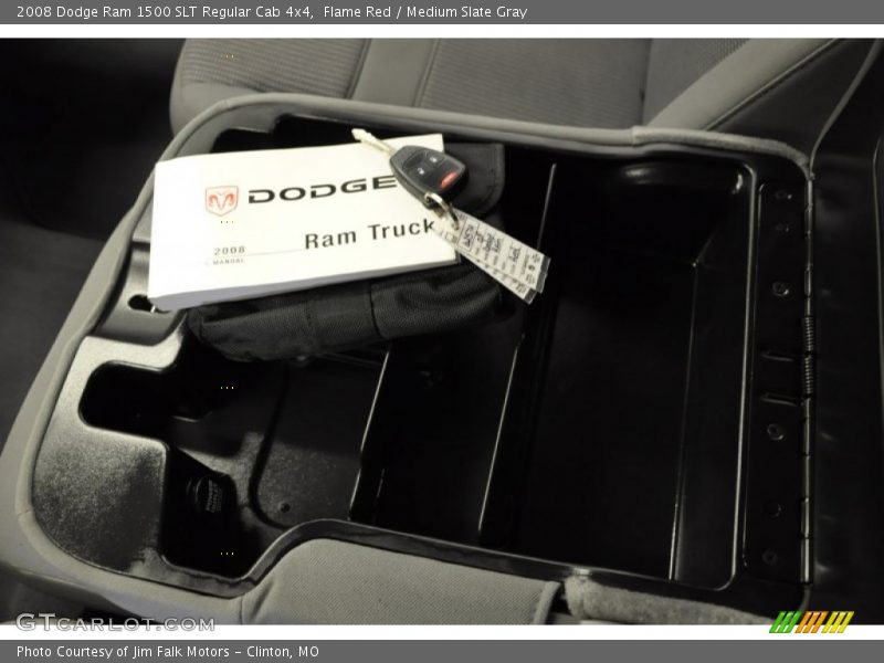 Flame Red / Medium Slate Gray 2008 Dodge Ram 1500 SLT Regular Cab 4x4
