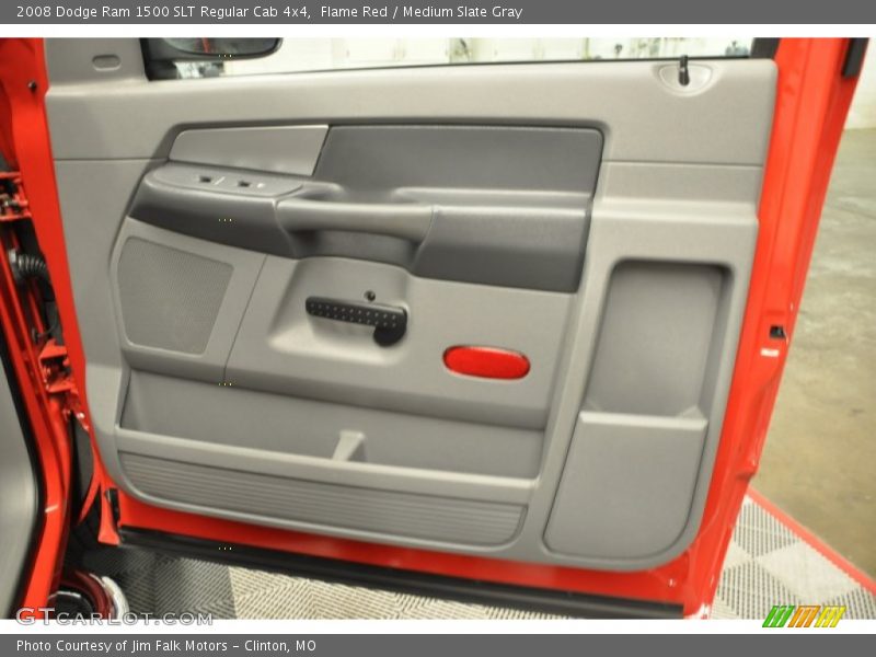 Flame Red / Medium Slate Gray 2008 Dodge Ram 1500 SLT Regular Cab 4x4