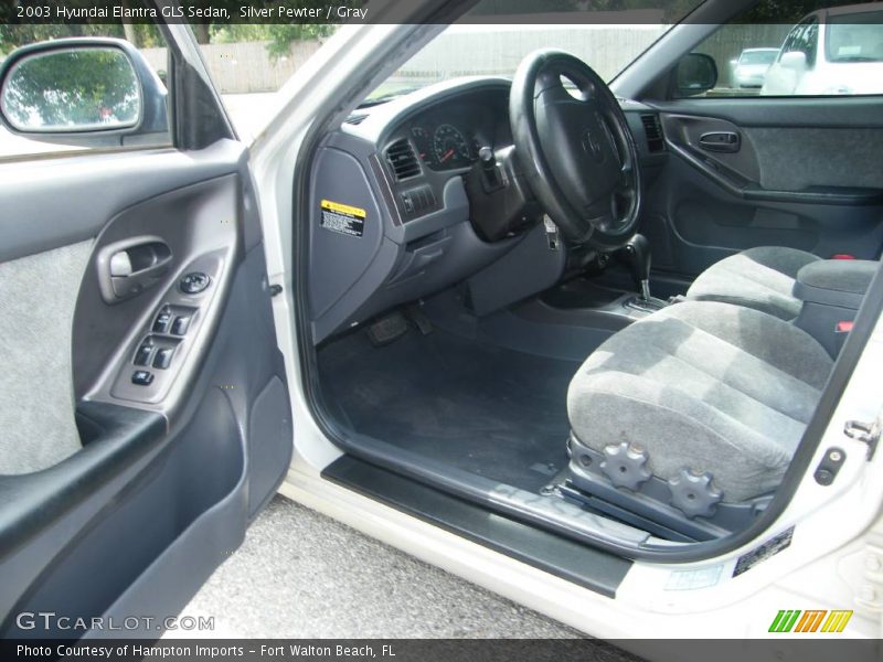 Silver Pewter / Gray 2003 Hyundai Elantra GLS Sedan