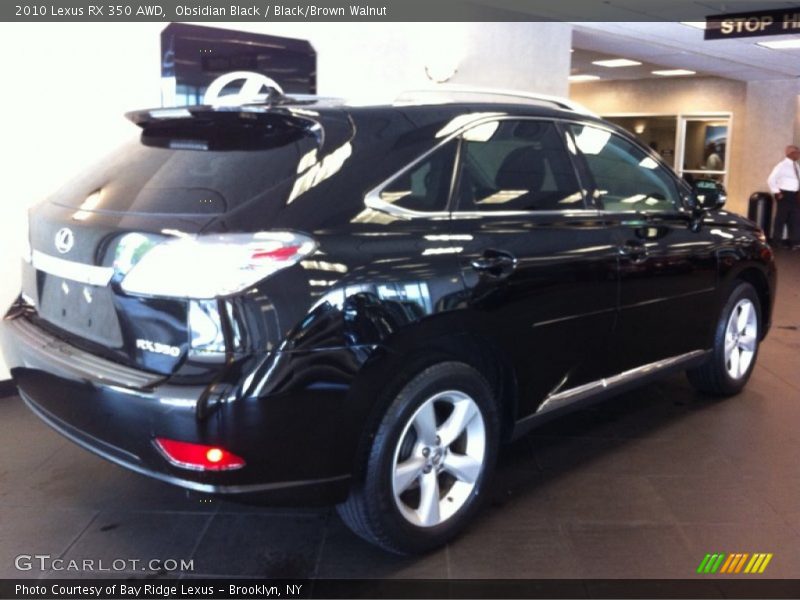 Obsidian Black / Black/Brown Walnut 2010 Lexus RX 350 AWD
