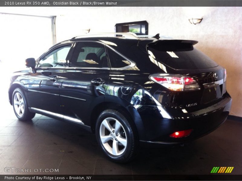 Obsidian Black / Black/Brown Walnut 2010 Lexus RX 350 AWD