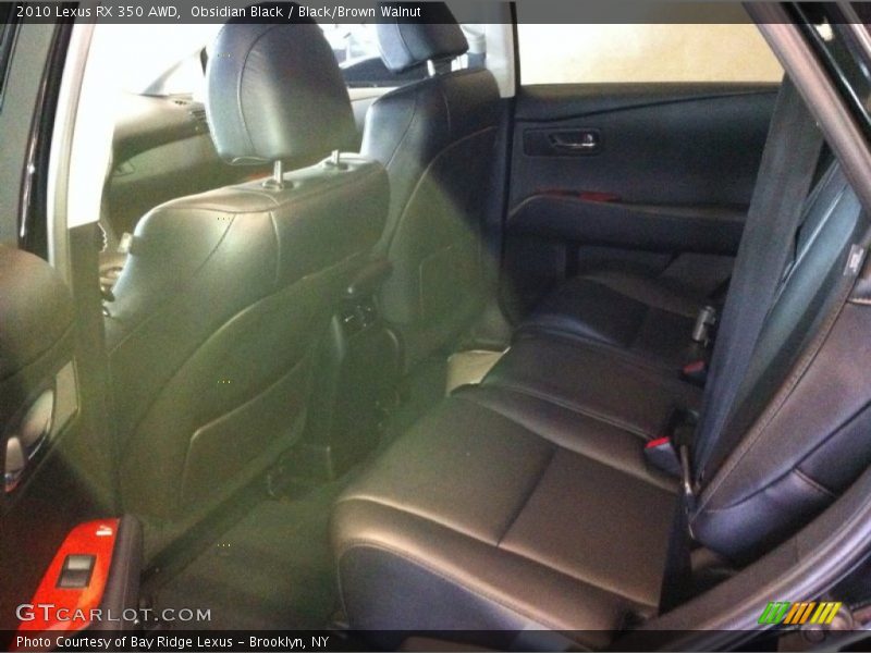 Obsidian Black / Black/Brown Walnut 2010 Lexus RX 350 AWD