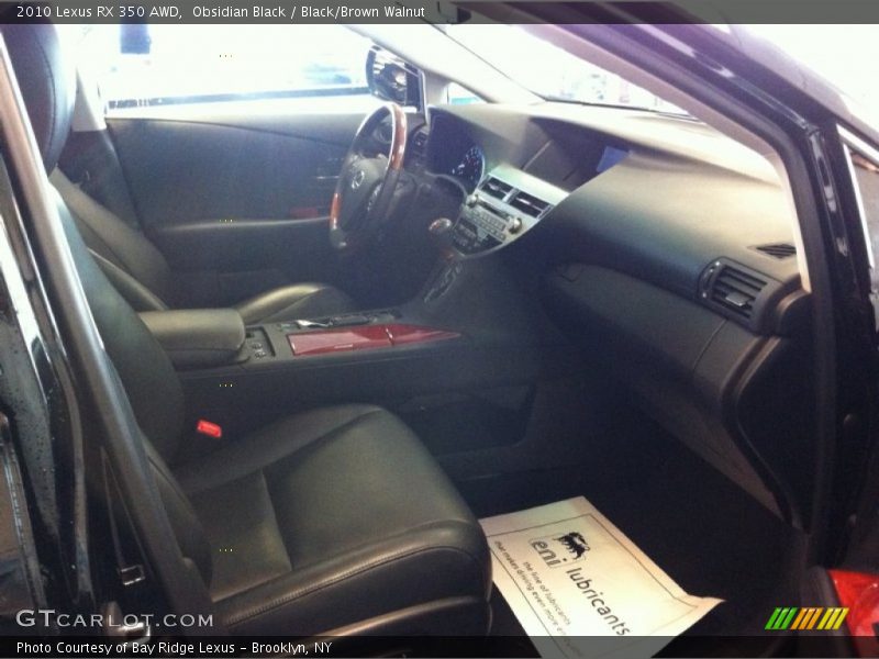 Obsidian Black / Black/Brown Walnut 2010 Lexus RX 350 AWD