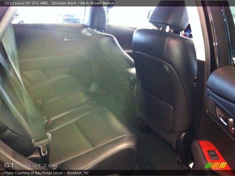 Obsidian Black / Black/Brown Walnut 2010 Lexus RX 350 AWD