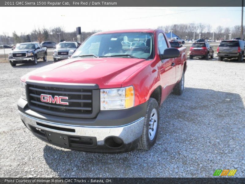 Fire Red / Dark Titanium 2011 GMC Sierra 1500 Regular Cab