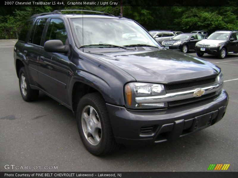 Graphite Metallic / Light Gray 2007 Chevrolet TrailBlazer LS 4x4