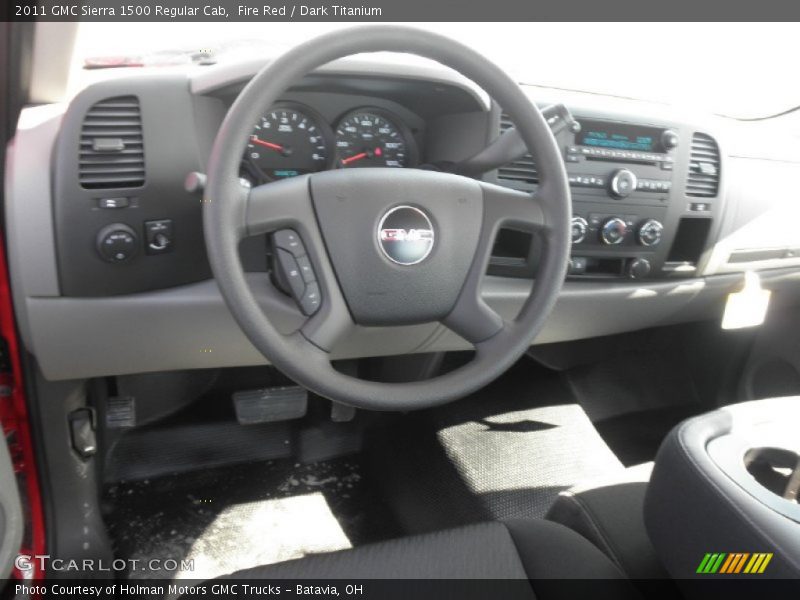 Fire Red / Dark Titanium 2011 GMC Sierra 1500 Regular Cab