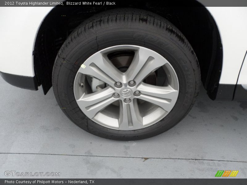 Blizzard White Pearl / Black 2012 Toyota Highlander Limited