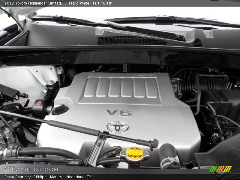 Blizzard White Pearl / Black 2012 Toyota Highlander Limited