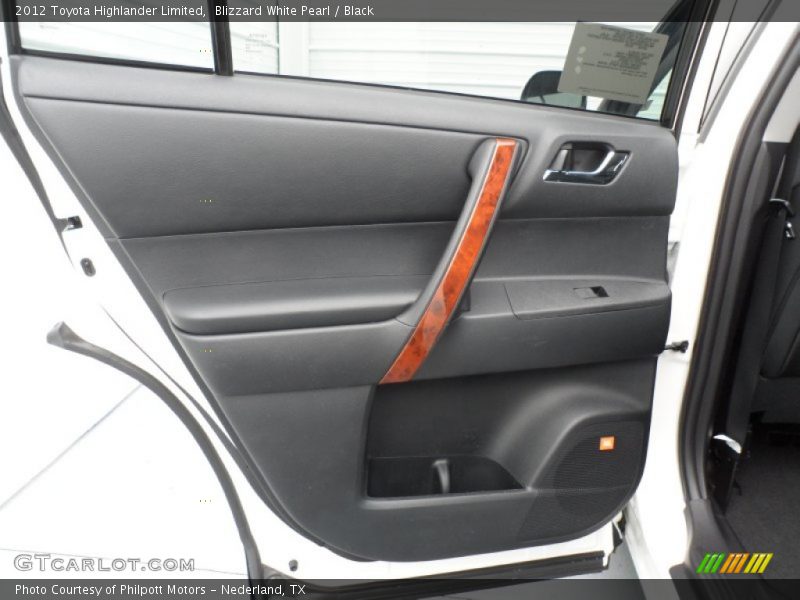Blizzard White Pearl / Black 2012 Toyota Highlander Limited