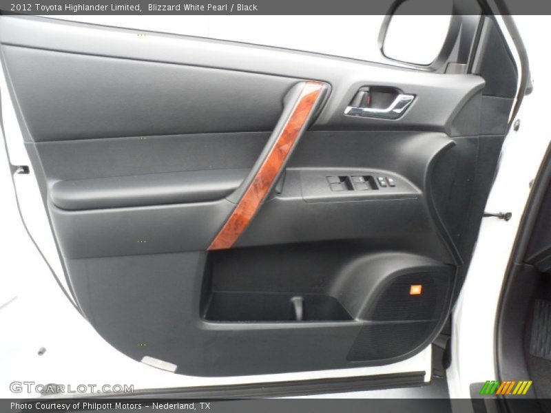 Blizzard White Pearl / Black 2012 Toyota Highlander Limited