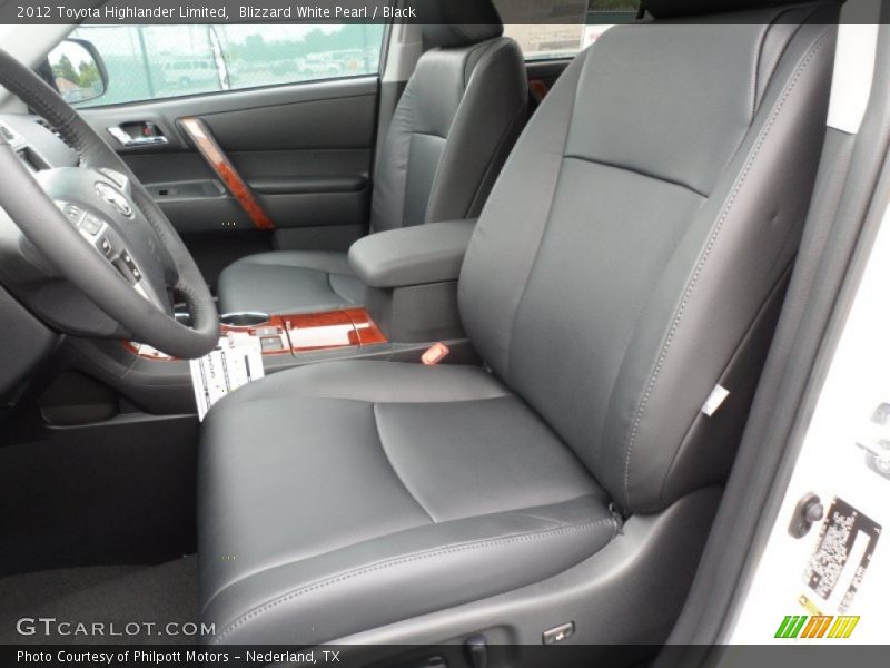 Blizzard White Pearl / Black 2012 Toyota Highlander Limited