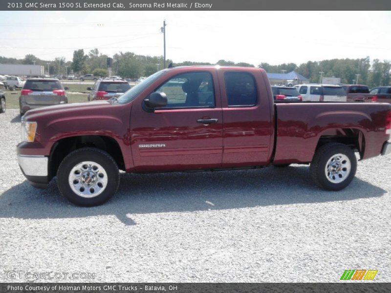 Sonoma Red Metallic / Ebony 2013 GMC Sierra 1500 SL Extended Cab