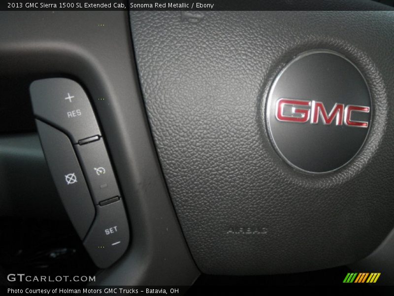 Sonoma Red Metallic / Ebony 2013 GMC Sierra 1500 SL Extended Cab