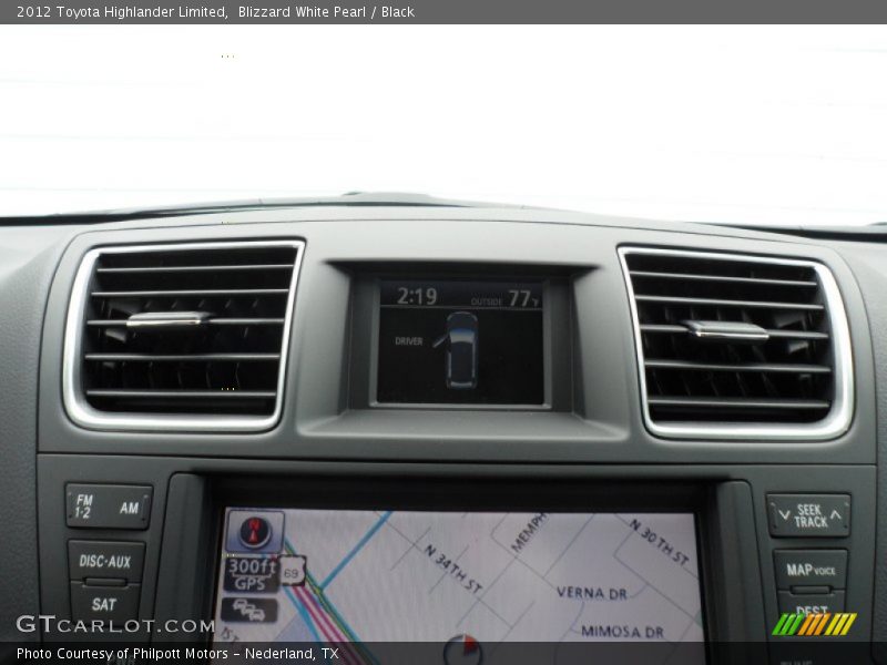Blizzard White Pearl / Black 2012 Toyota Highlander Limited