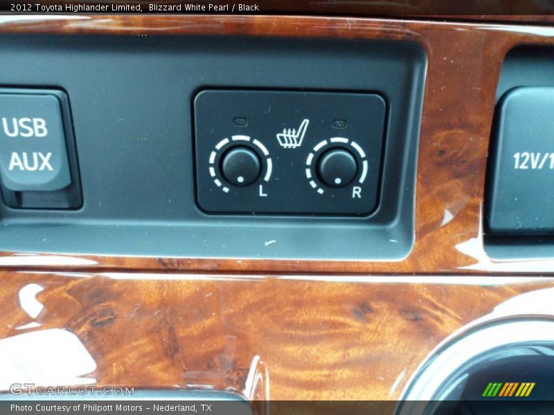 Blizzard White Pearl / Black 2012 Toyota Highlander Limited
