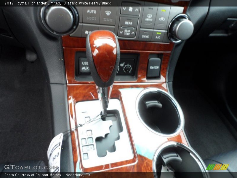 Blizzard White Pearl / Black 2012 Toyota Highlander Limited