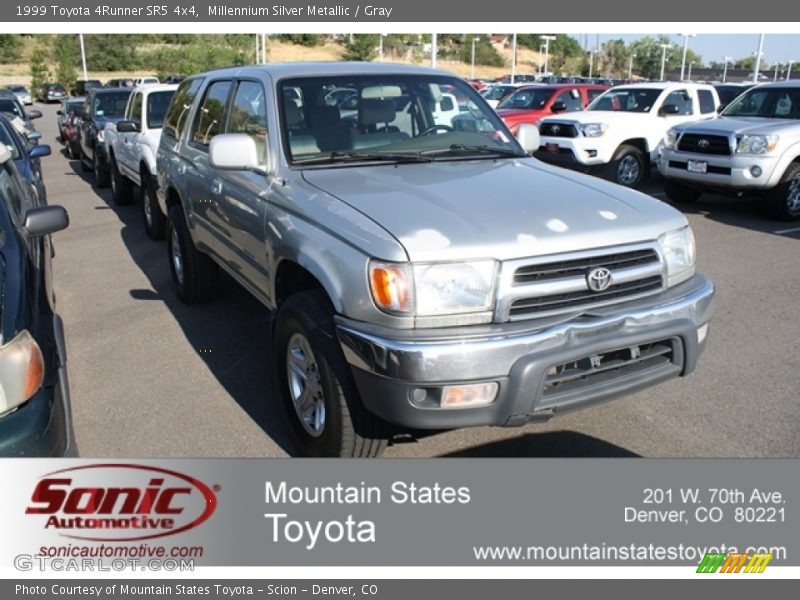 Millennium Silver Metallic / Gray 1999 Toyota 4Runner SR5 4x4