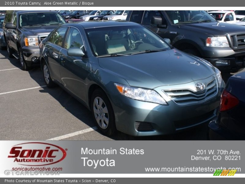 Aloe Green Metallic / Bisque 2010 Toyota Camry