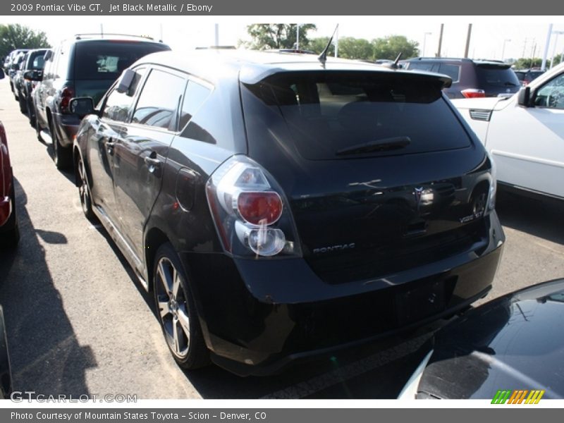 Jet Black Metallic / Ebony 2009 Pontiac Vibe GT