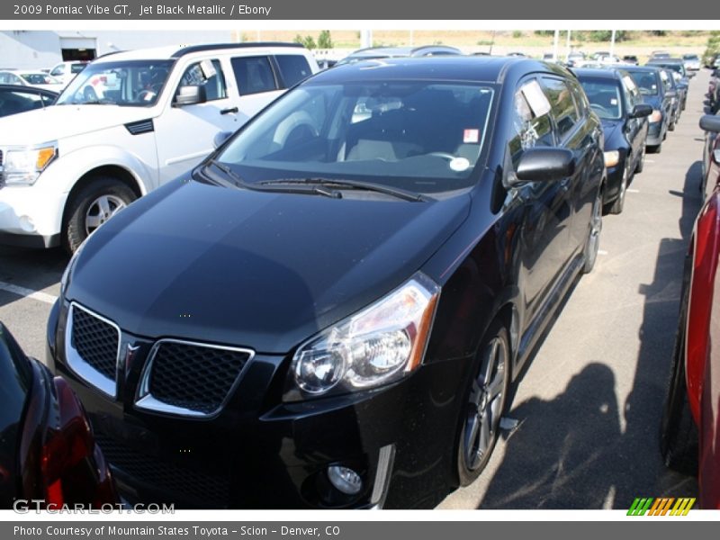 Jet Black Metallic / Ebony 2009 Pontiac Vibe GT