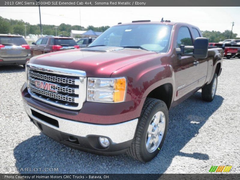 Sonoma Red Metallic / Ebony 2013 GMC Sierra 2500HD SLE Extended Cab 4x4