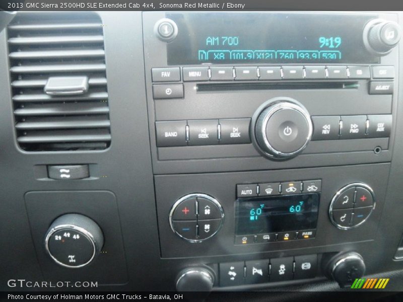 Controls of 2013 Sierra 2500HD SLE Extended Cab 4x4