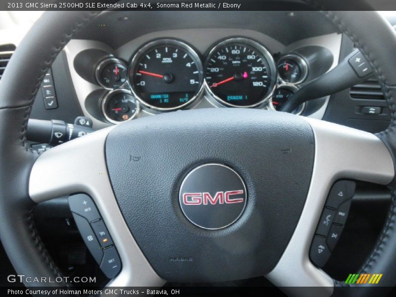 Sonoma Red Metallic / Ebony 2013 GMC Sierra 2500HD SLE Extended Cab 4x4