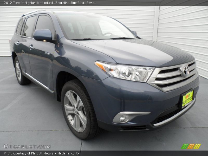 Shoreline Blue Pearl / Ash 2012 Toyota Highlander Limited