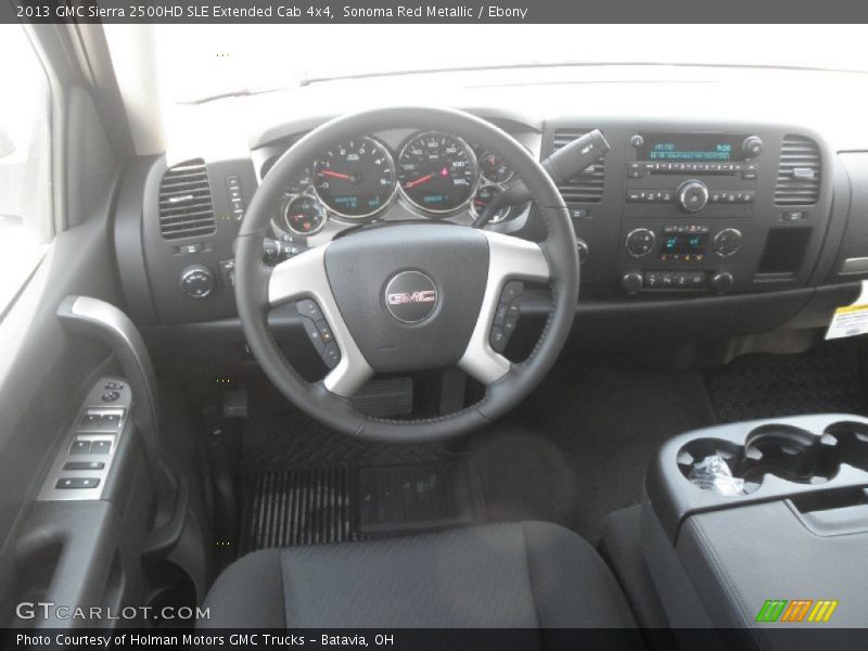 Sonoma Red Metallic / Ebony 2013 GMC Sierra 2500HD SLE Extended Cab 4x4